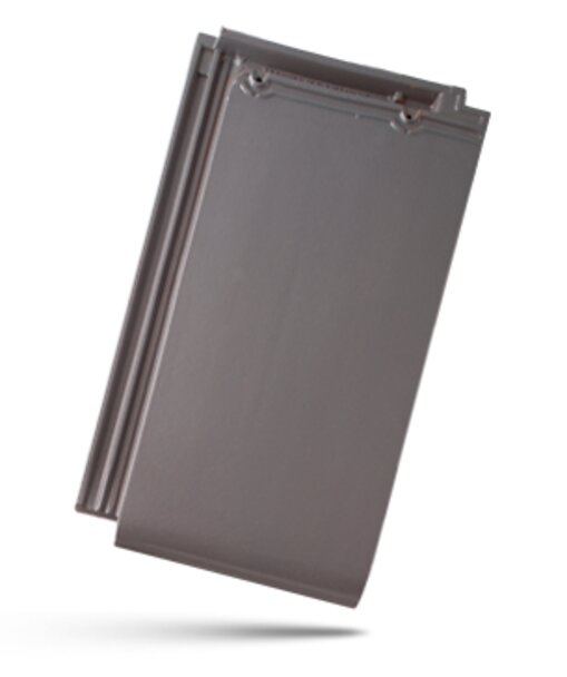 Keramická taška TURMALÍN 1/1 - Druh krytiny BRAMAC: Keramické tašky, Barvy BRAMAC: Engoba měděná, Typ krytiny BRAMAC:  TURMALÍN, Typ tašky: Základní taška