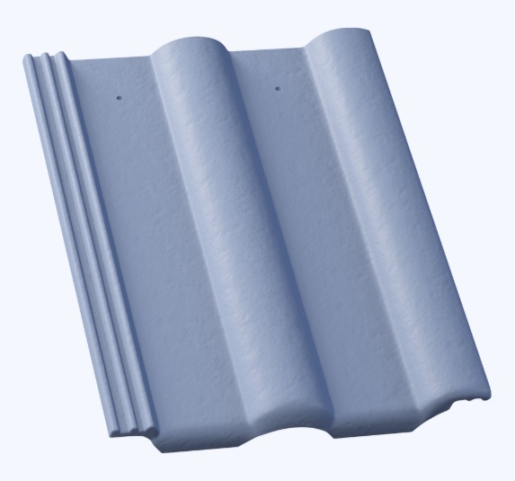 Beta 1/1 - Barva: Modrá, Typ tašky: Základní taška, Typ krytiny: Betonová taška, Název: Beta, Povrchová úprava: Elegant - matná