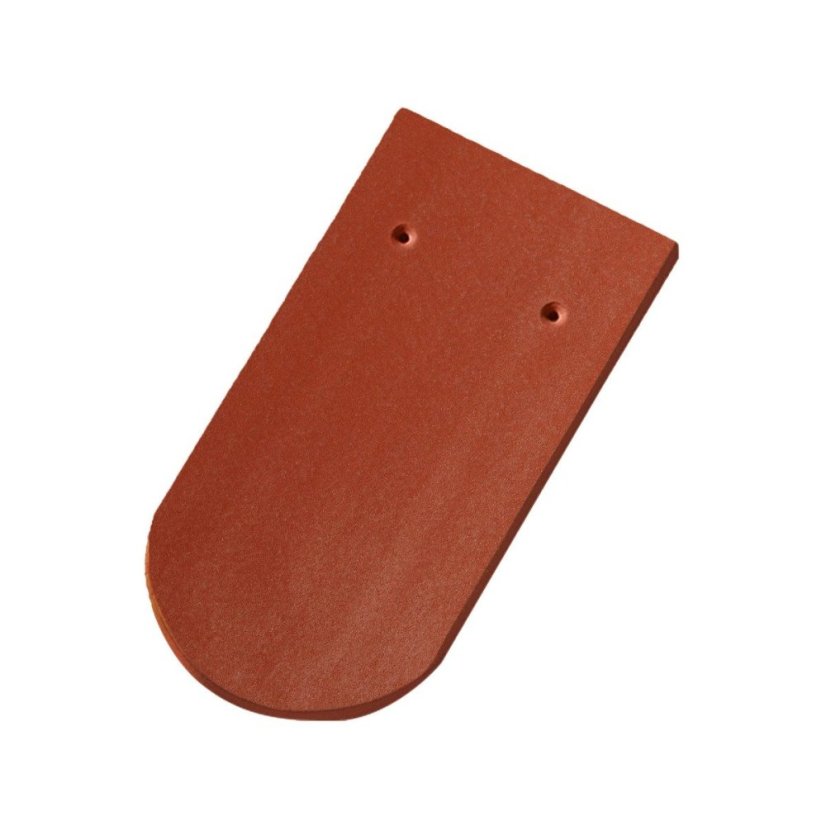 Bobrovka 14x28 - věžová 1/1 - Barva: Engoba červená 10, Povrchová úprava střešních tašek Tondach: Engoba, Typ tašky: Základní taška, Typ krytiny: Bobrovka 14x28 - věžová - kulatý řez