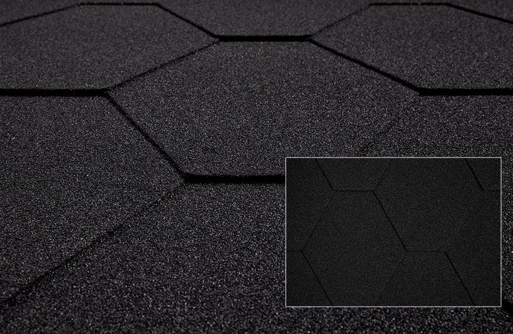 KATEPAL asfaltový šindel Classic KL - Barva: Černá, Typ krytiny: KATEPAL asfaltový šindel Classic KL