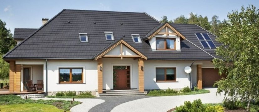 Keramická taška TURMALÍN 1/1 - Druh krytiny BRAMAC: Keramické tašky, Barvy BRAMAC: Engoba měděná, Typ krytiny BRAMAC:  TURMALÍN, Typ tašky: Základní taška