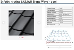 Střešní krytina SATJAM Trend Wave