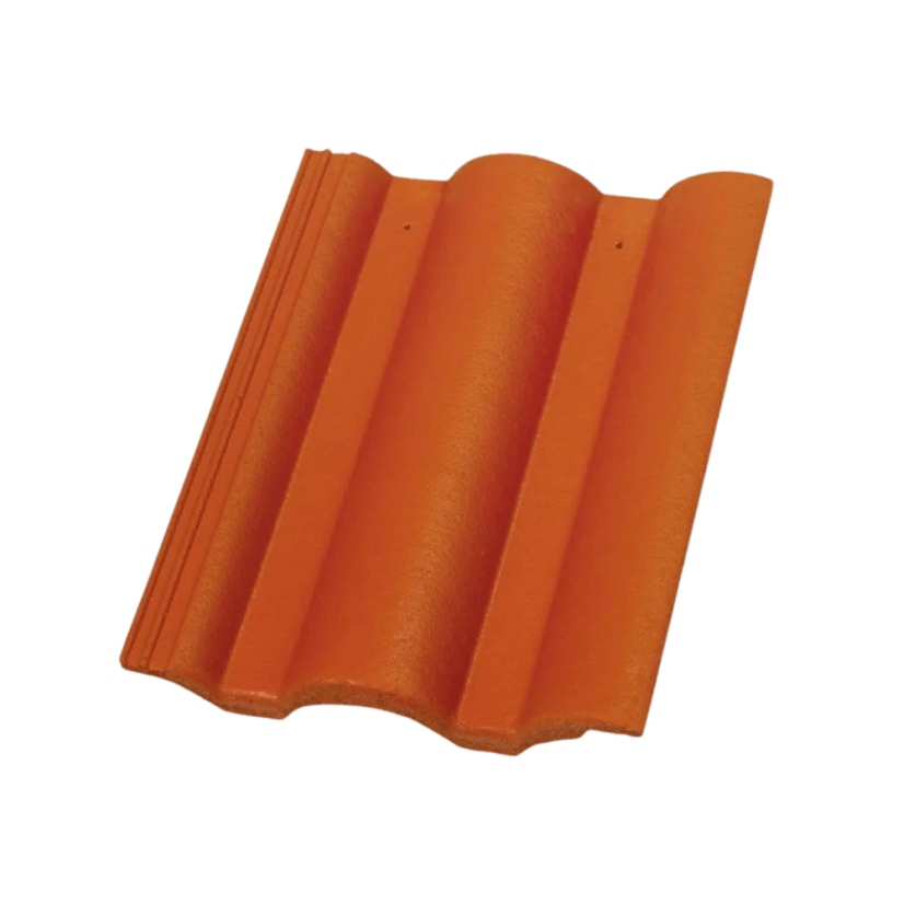 Betonová taška DANUBIA 1/1 - Typ tašky: Základní taška, Třída kvality: Terran INOVA, Barva Terran: Cihlově červená