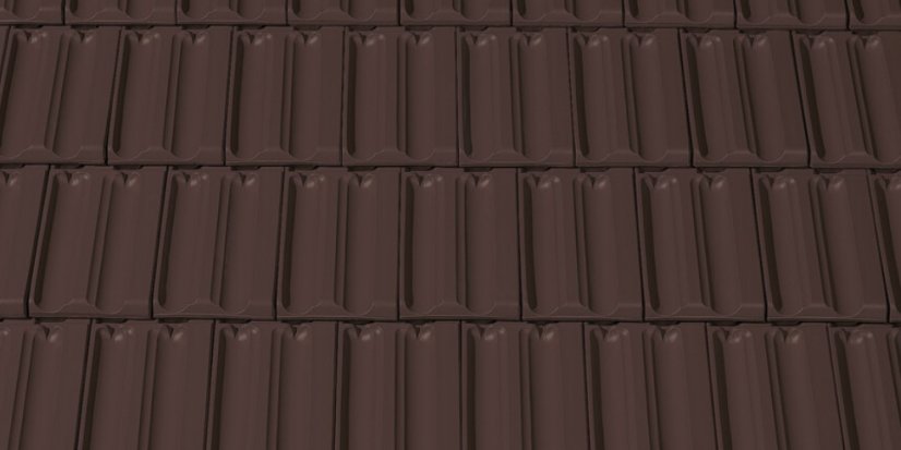 Keramická taška RAPIDO 1/1 - Barva: Cihlově červená engoba, Typ tašky: Základní taška, Typ krytiny: Pálená taška, Název: RAPIDO