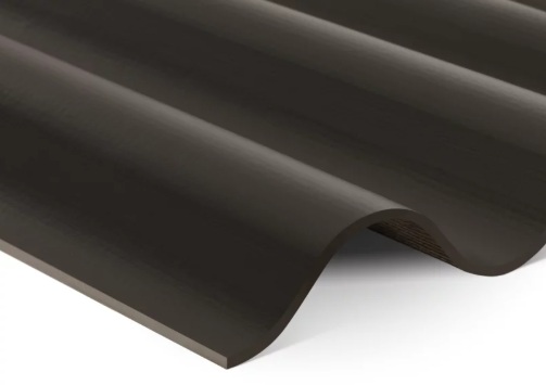 CEMBRIT Vlnitá krytina A6.5 - Barva: Černá, Typ krytiny: Vlnitá krytina, Název: CEMBRIT Vlnitá krytina A6.5, Rozměry: 6,5 mm x 1 095 mm x 1 250 mm