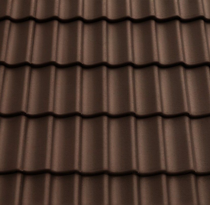 Betonová taška GÖTEBORG 1/1 - Barva: Tmavě šedá PLANAR, Typ tašky: Základní taška, Typ krytiny: Betonová taška, Název: GÖTEBORG