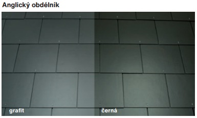 CEMBRIT Anglický obdélník Betternit - Barva: Grafit, Typ krytiny: Skládaná střešní krytina, Název: CEMBRIT Anglický obdélník Betternit