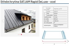 Střešní krytina SATJAM Rapid DeLuxe