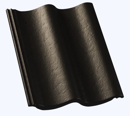 Hodonka - Barva: Černá, Typ tašky: Základní taška, Typ krytiny: Betonová taška, Název: Hodonka, Povrchová úprava: Briliant - lesklá