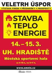 Navštivte nás 14. – 15. března 2026  Stavba – Teplo – Energie – Veletrh úspor Uherské Hradiště