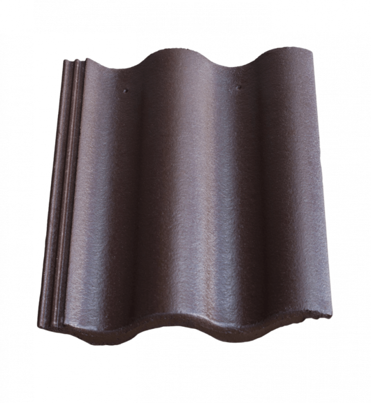 Betonová taška SYNUS 1/1 - Typ tašky: Základní taška, Třída kvality: Terran INOVA, Barva Terran: Černá