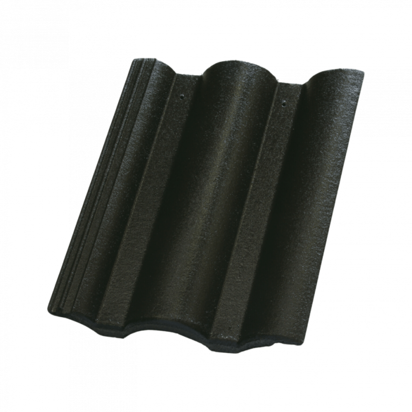 Betonová taška DANUBIA 1/1 - Typ tašky: Základní taška, Třída kvality: Terran EVO, Barva Terran: Carbon