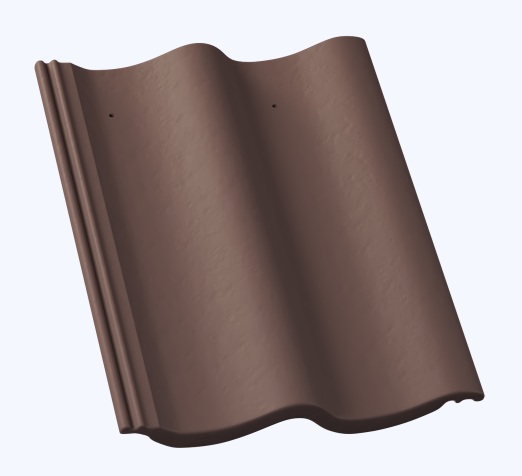 Hodonka - Barva: cihlová, Typ tašky: Základní taška, Typ krytiny: Betonová taška, Název: Hodonka, Povrchová úprava: Elegant - matná