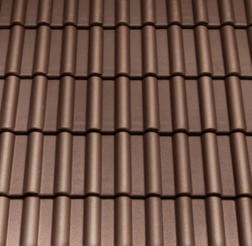 Betonová taška BREMA - Barva: Hnědá PLANAR, Typ tašky: Základní taška, Typ krytiny: Betonová taška, Název: BREMA