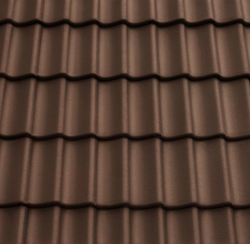 Betonová taška GÖTEBORG 1/1 - Barva: Tmavě šedá PLANAR, Typ tašky: Základní taška, Typ krytiny: Betonová taška, Název: GÖTEBORG