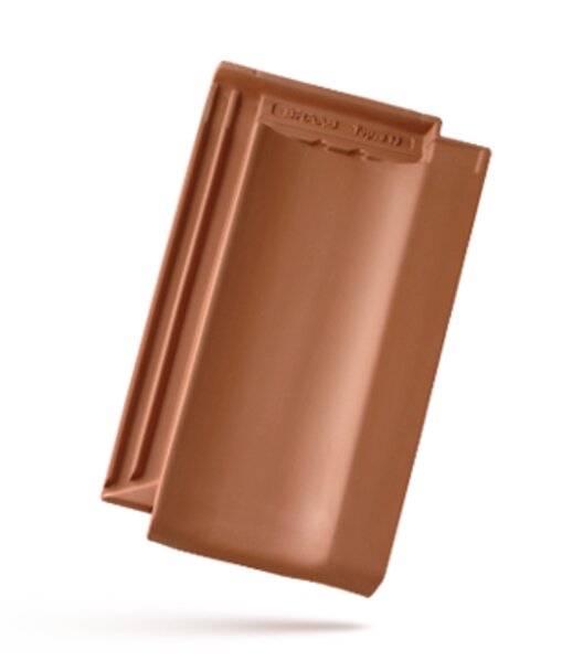 Keramická taška TOPAS 13 1/1 - Druh krytiny BRAMAC: Keramické tašky, Barvy BRAMAC: Engoba hnědá, Typ krytiny BRAMAC: TOPAS 13, Typ tašky: Základní taška