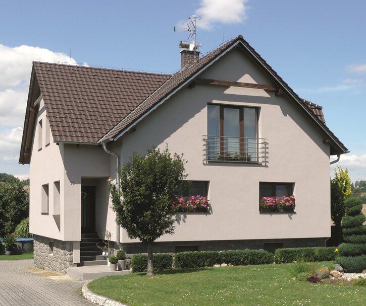 Keramická taška TOPAS 13 1/1 - Druh krytiny BRAMAC: Keramické tašky, Barvy BRAMAC: Engoba hnědá, Typ krytiny BRAMAC: TOPAS 13, Typ tašky: Základní taška