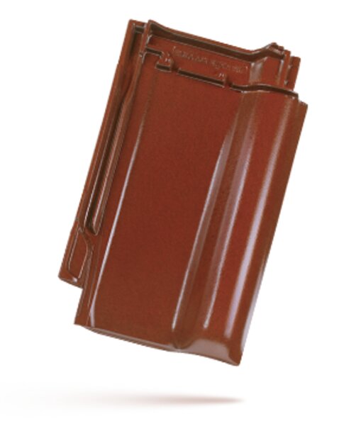 Keramická taška RUBÍN 13 1/1 - Druh krytiny BRAMAC: Keramické tašky, Barvy BRAMAC: Engoba měděná, Typ krytiny BRAMAC:  RUBÍN 13, Typ tašky: Základní taška