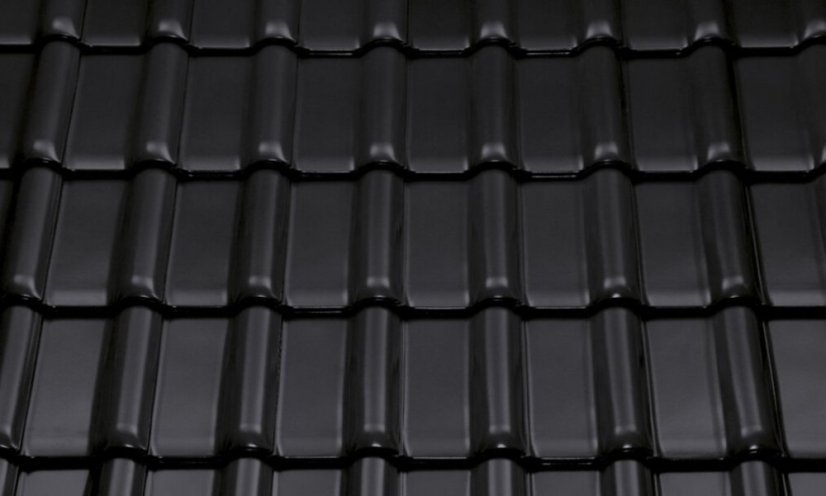 Keramická taška RUBÍN 13 1/1 - Druh krytiny BRAMAC: Keramické tašky, Barvy BRAMAC: Engoba měděná, Typ krytiny BRAMAC:  RUBÍN 13, Typ tašky: Základní taška