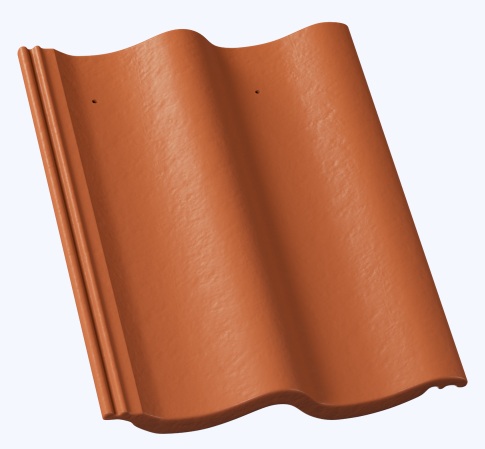 Hodonka - Barva: cihlová, Typ tašky: Základní taška, Typ krytiny: Betonová taška, Název: Hodonka, Povrchová úprava: Elegant - matná