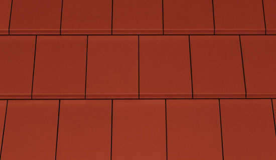 Keramická taška DOMINO 1/1 - Barva: Engoba šedá 66, Typ tašky: Základní taška, Typ krytiny: Pálená taška, Název: DOMINO