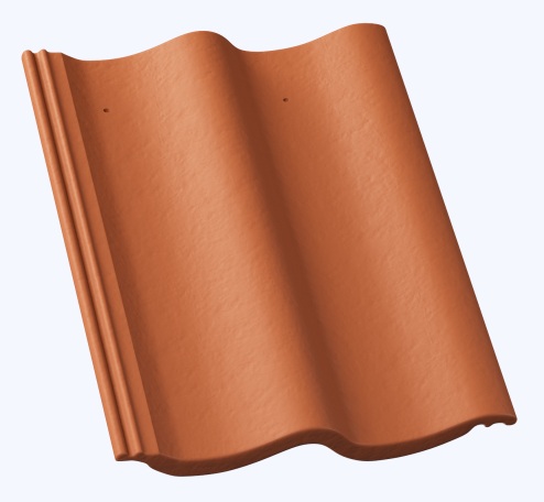 Hodonka - Barva: cihlová, Typ tašky: Základní taška, Typ krytiny: Betonová taška, Název: Hodonka, Povrchová úprava: Elegant - matná