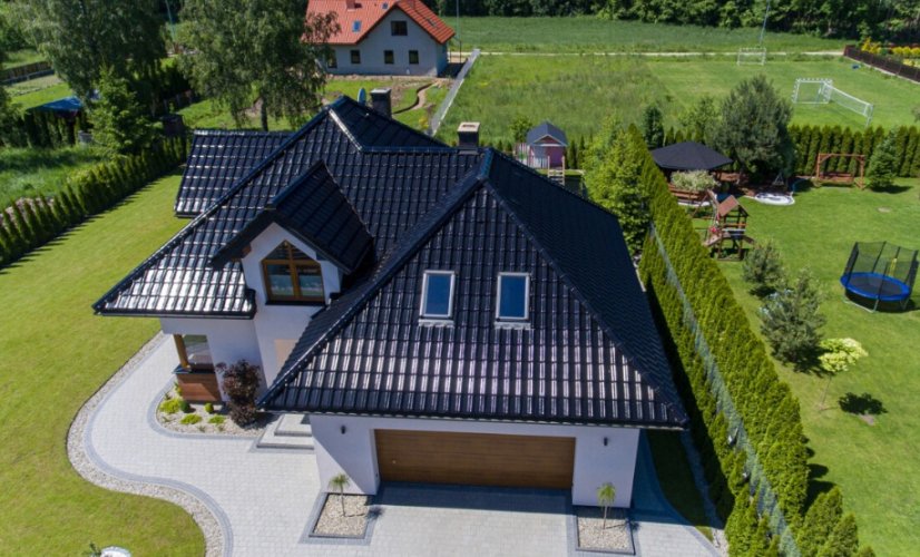 Keramická taška TITANIA 1/1 - Barva: Hnědá glazura ICON, Typ tašky: Základní taška, Typ krytiny: Pálená taška, Název: TITANIA
