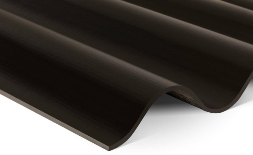 CEMBRIT Vlnitá krytina A5 - Barva: Černá, Typ krytiny: Vlnitá krytina, Název: Vlnitá krytina A5, Rozměry: 6.5 mm x 918 mm x 1 250 mm