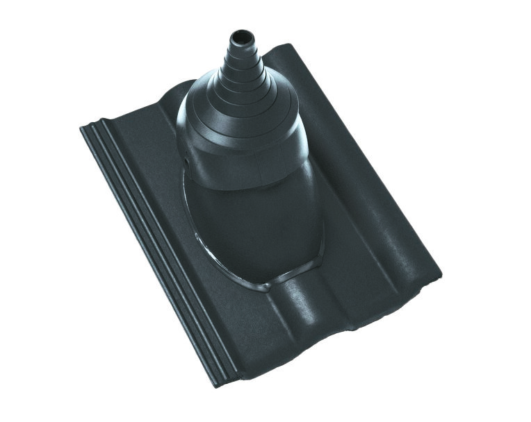 Betonová taška Classic Star anténní DuroVent Premium - Druh krytiny BRAMAC: Betonové tašky, Barvy BRAMAC: Granit Metalic, Typ krytiny BRAMAC: Classic STAR, Typ tašky: anténní DuroVent Premium