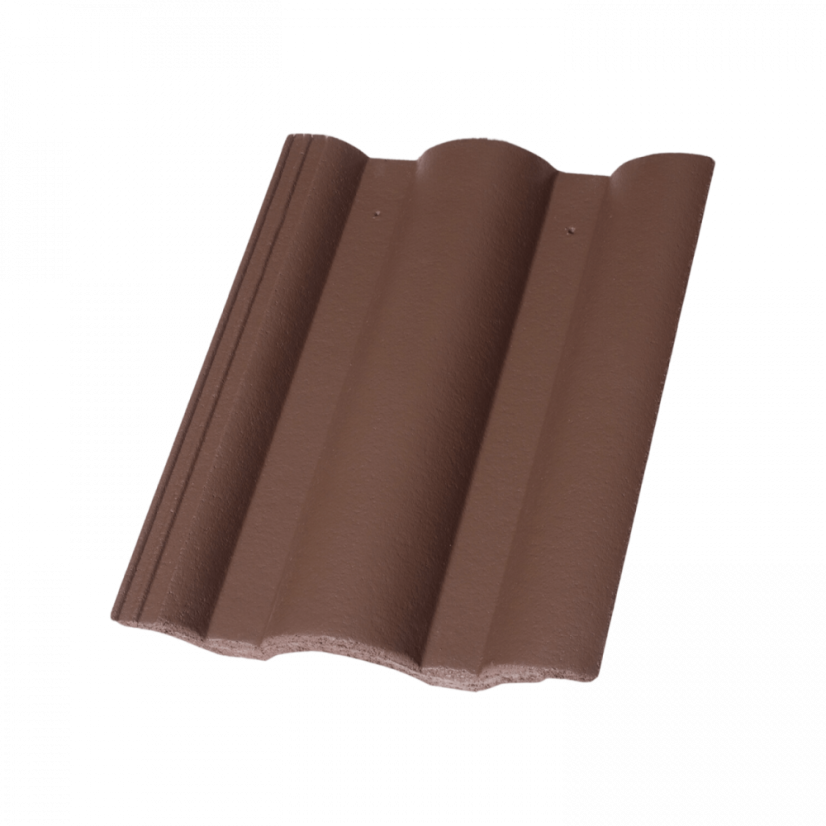 Betonová taška DANUBIA 1/1 - Typ tašky: Základní taška, Třída kvality: Terran INOVA, Barva Terran: Cihlově červená