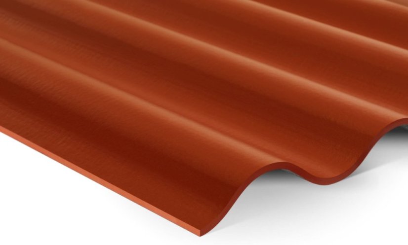 CEMBRIT Vlnitá krytina A5 - Barva: mokka, Typ krytiny: Vlnitá krytina, Název: Vlnitá krytina A5, Rozměry: 6.5 mm x 918 mm x 2 500 mm