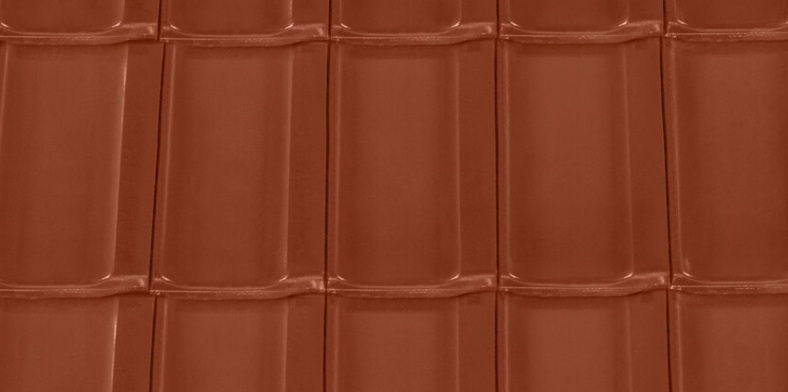 Keramická taška KODA 1/1 - Barva: Engoba měděně červená, Typ tašky: Základní taška, Typ krytiny: Pálená taška, Název: KODA