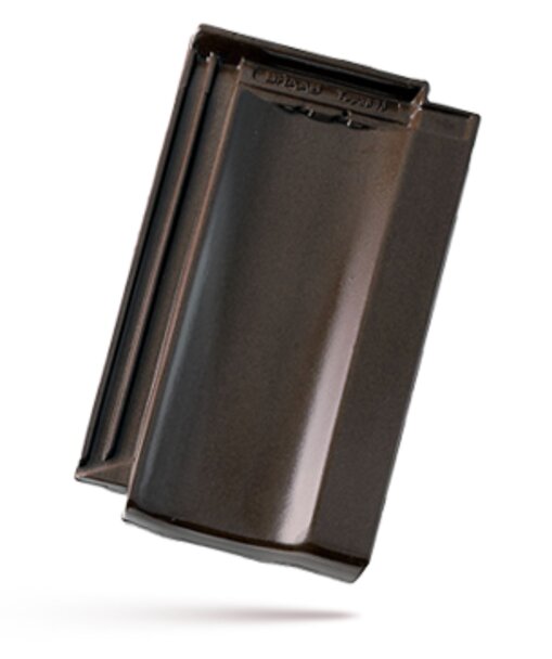 Keramická taška TOPAS 13 1/1 - Druh krytiny BRAMAC: Keramické tašky, Barvy BRAMAC: Engoba hnědá, Typ krytiny BRAMAC: TOPAS 13, Typ tašky: Základní taška