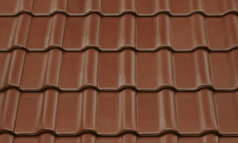 Keramická taška RUBÍN 9 1/1 - Druh krytiny BRAMAC: Keramické tašky, Barvy BRAMAC: Engoba měděná, Typ krytiny BRAMAC: RUBÍN 9, Typ tašky: Základní taška